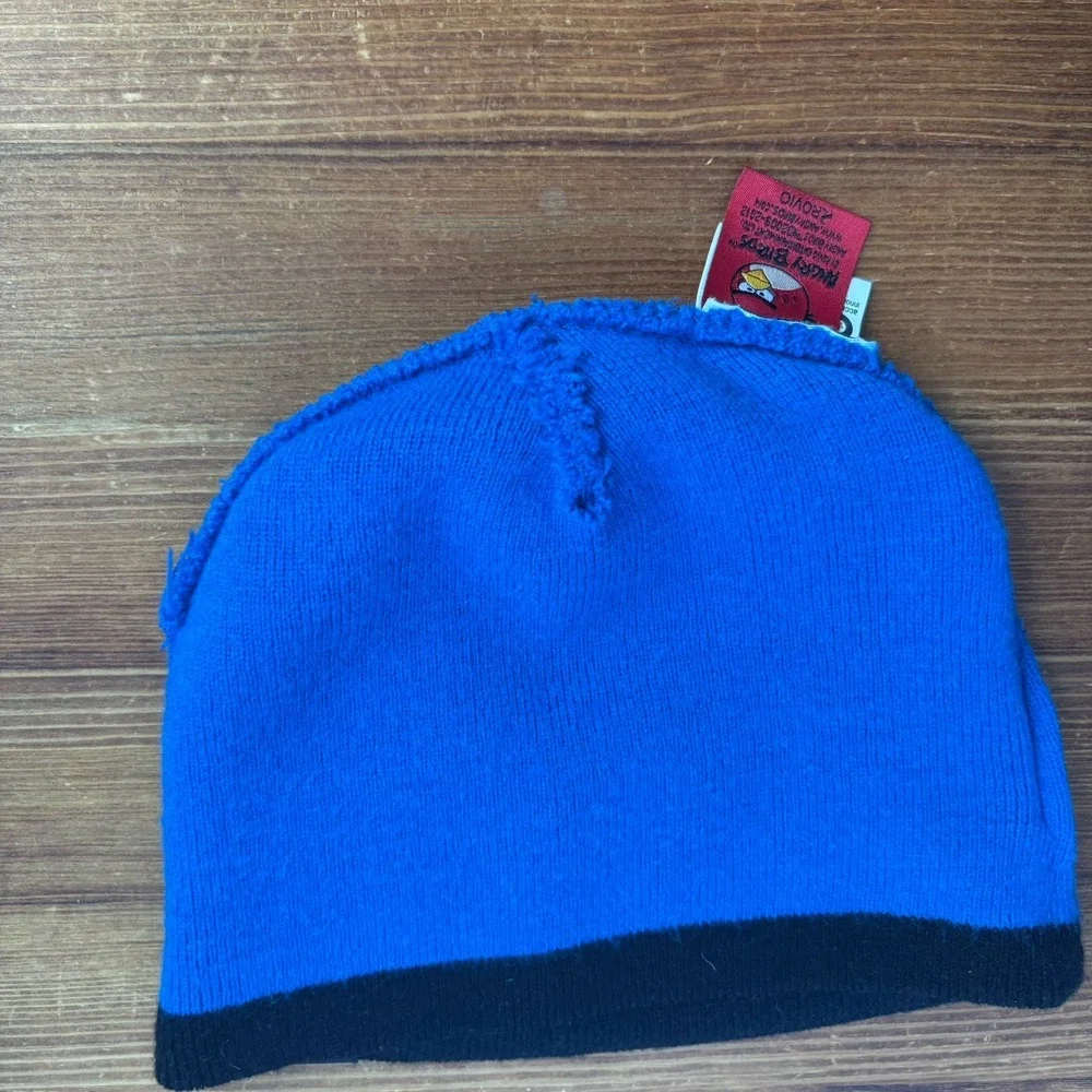 Angry Birds Kids Beanie Hat Blue Black Red Bird Rovio 2009-2012 Youth Cap